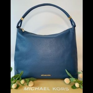 ‼️TODAY ONLY‼️🦋Micheal Kors Large Leather Lexington Braided Shoulder Bag🦋
